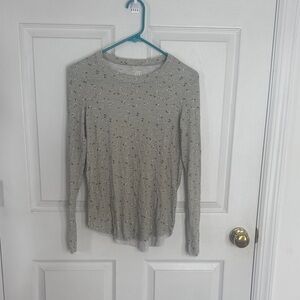 Green/Gray Patterned Women's Sweater